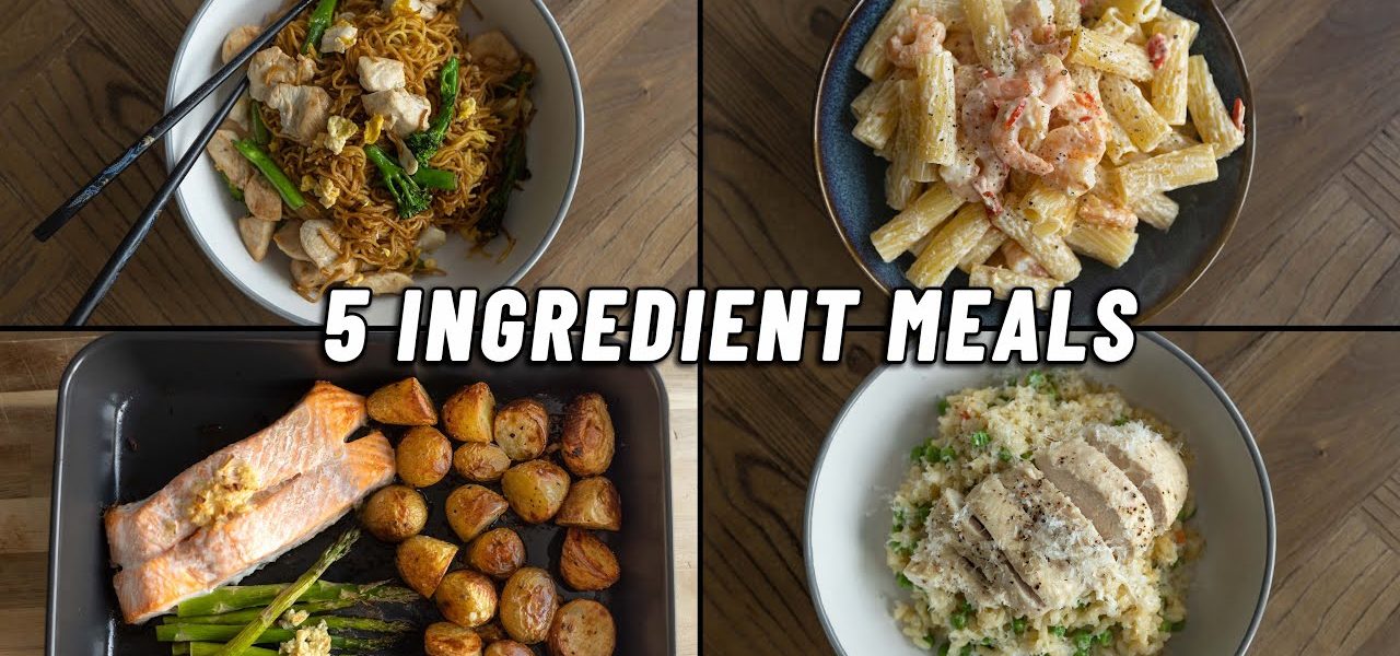 5 Ingredient High Protein Meals **quick & easy recipes**